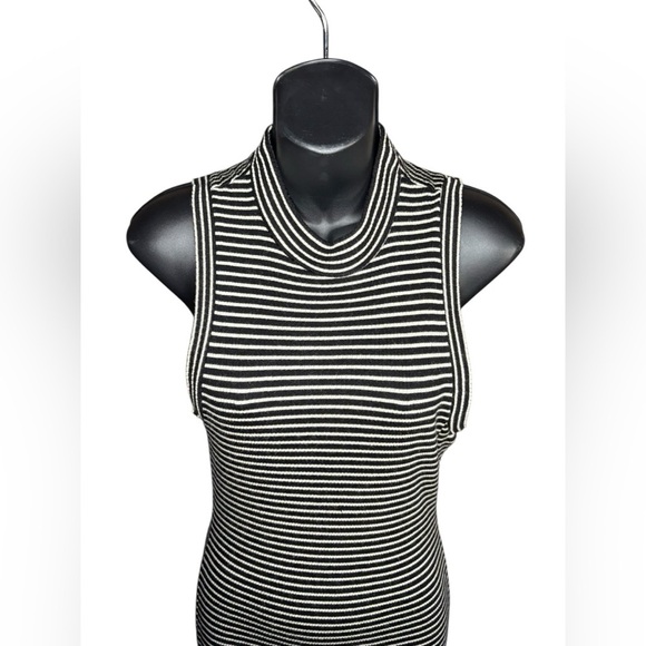 Madewell midi maxi dress striped sleeveless mockneck sz Small Never worn - Picture 8 of 8